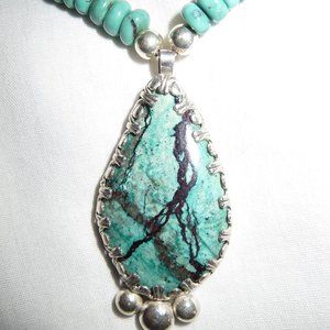 Truly Turquoise necklace with pendant